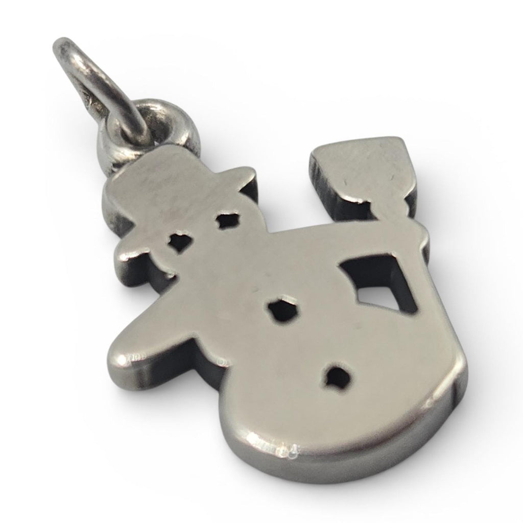 James Avery Retired Snowman Charm, 925 Sterling Silver, Uncut Loop