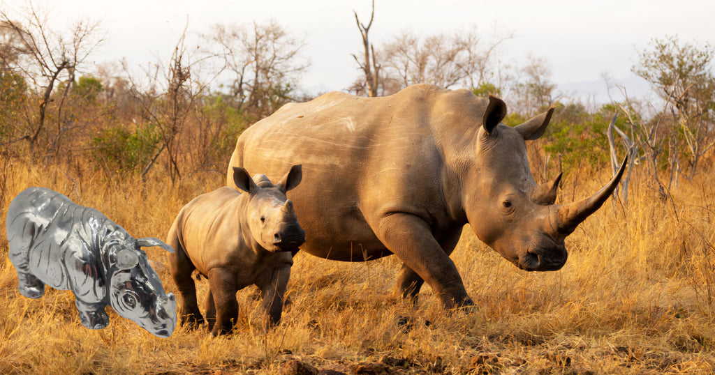Buccellati Rhinoceros 925 Sterling Silver Figurine ITALY Handmade